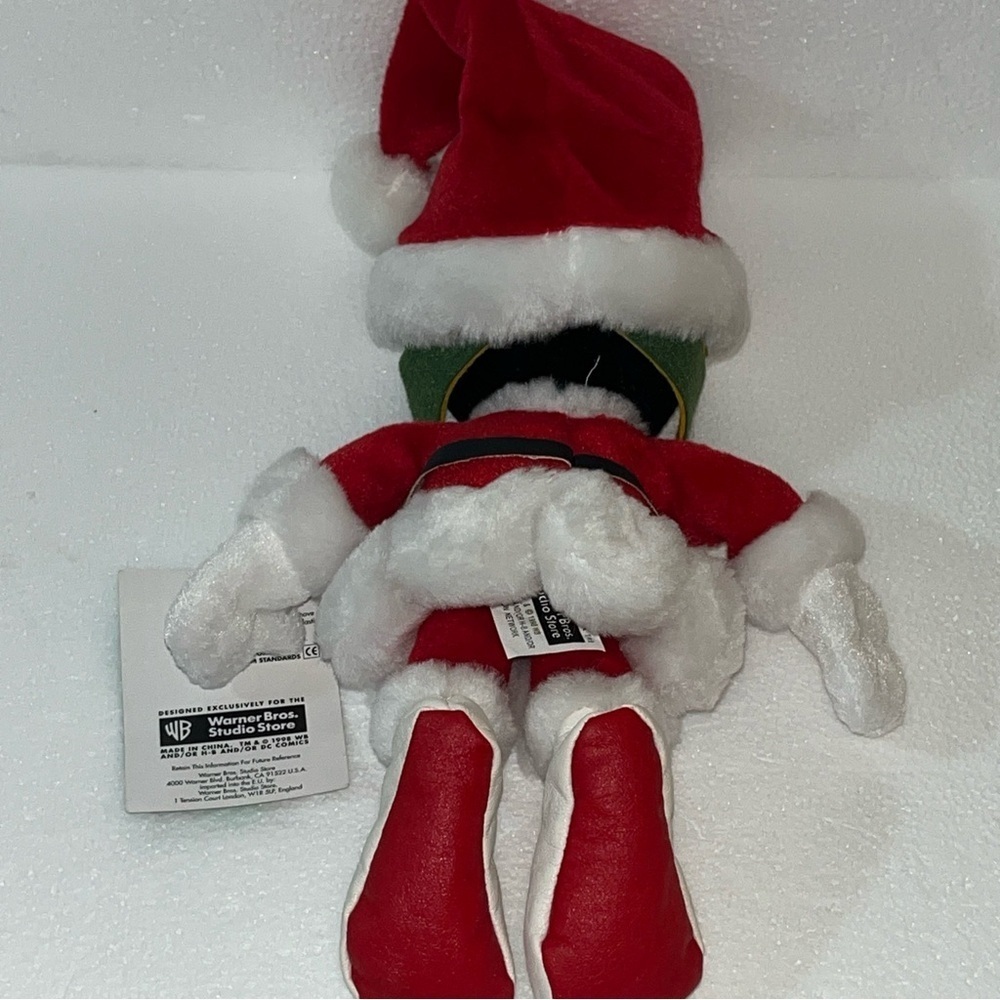 Warner Bros Studio 1998 Marvin The Martian Santa Bean Bag, Peace On Earth - Picture 2 of 8